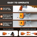 Tile Hole Saw Kit 12pcs, BeQell Diamond Core Drill Bits Set for Porcelain Ceramic Marble Granite Stone,Diamond Beveling Chamfer Bit Tile Cone Finger Bit,Father's Day,Christmas Birthday Gift