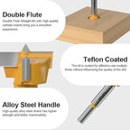 FivePears Forstner Drill Bit 3/8 inch Shank, 15/16 inch Cutting Diameter, Carbide Tipped Wood Hole Saw Auger Opener, Hole Opener Hinge Hole Cutter for Woodworking, Plastic, Plywood Products