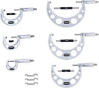 Accusize Industrial Tools 0-150 mm Precision M-Type Metric Outside Micrometer 6 Pc Set, Eg00-9150