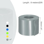 MECCANIXITY Battery Wrap PVC Heat Shrink Tubing 32mm Dia 50mm Flat 20 Feet(6meters) Silver Gray Good Insulation for Battery Pack