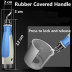 Deburring Tool with 2 Handles and 20 Pcs High Speed Steel Blades, Burr Remover Hand Tool for Resin, Plastics, Copper Pipes, PVC, and 3D Printing Works, Edge Burr Removing Tool