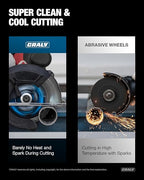 CRALY 7-1/4 Inch 48 Teeth Steel and Ferrous Metal Cutting Circular Saw Blade, 5/8 Inch Arbor, Thin Kerf, Professional Carbide Tipped Blade for Angle Iron, Threaded Rod, EMT Conduit(C0748MC)