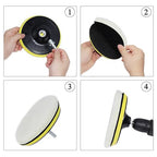 Car Foam Polishing Buffing Kit, Polishing Buffing Pads, Wool Pads, Polishing & Buffing Wheels, for Headlights & Body Foam Wax & Buffer Kits (6)