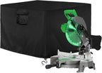 Miter Saw Cover Portable Table Saw Cover Fit for Most Planers Machine Tools to Prevent Table Saw Rust Waterproof and Dustproof 24"D x 27"W x 19"H Black