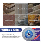 Diamond Porcelain Tile Saw Blade - BRSCHNITT 4" Super Thin Diamond Cutting Grinding Disc with X Teeth Arbor 7/8“-5/8“ for Ceramic Tiles,Granite,Marble Angle Grinder Circle Saw Blade