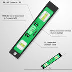 BETHEL Digital Torpedo Level -10 Inch IP54 Digital Magnetized Level Protected Electronic Bubble Inclinometer/Angle Finder/LED Display & V-Groove Base (10 Inch, Green)