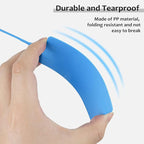 100 Plastic Tags Blank Waterproof Tags Shipping Tags for Labeling Writable Hang Tags Large Shipping Label Security Tamper Seals Storage Tags with One Marker Pen (Blue)