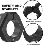 Barbell Clips (Pair), Barbell Clamps, Quick Release Olympic Barbell Clamps with Anti Slip TPR Grip, Barbell Collars for Secure Weightlifting & Powerlifting (Black) (MAG, Green)