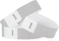 1,000 WristCo Silver Tyvek Wristbands for Events - Comfortable Tear Resistant Paper Bracelets ID Wrist Bands for Concerts Festivals Admission Party Identification