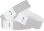 1,000 WristCo Silver Tyvek Wristbands for Events - Comfortable Tear Resistant Paper Bracelets ID Wrist Bands for Concerts Festivals Admission Party Identification