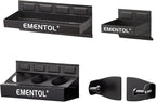 EMENTOL 4PCS Magnetic Tool Shelf Set, Tray, Paper Towel Holder, for Tool Organizer, Magnets Any Metal Surface, Black