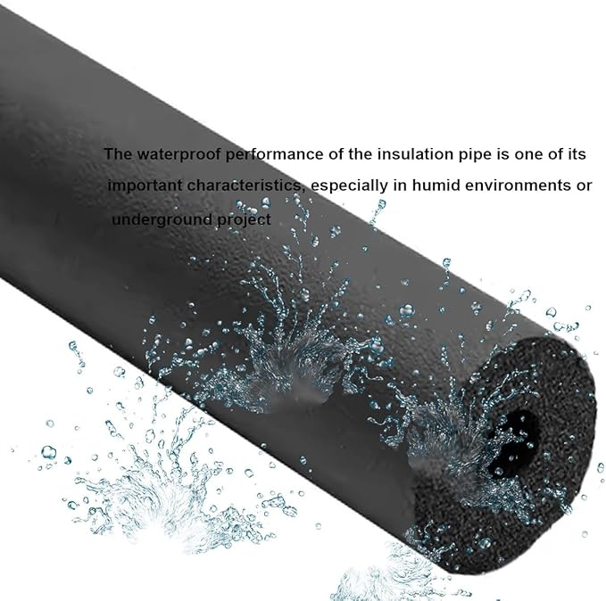 Foam Pipe Insulation - Pipe Insulation Foam Tube 1.7/1.8m (5.6/5.9ft) Long, Inner Diameter 25/50/90mm (1"/ 2"/3-5/9") ID, Suitable for Insulating Air Conditioning Water Pipes(1"*0.35"-5.6Ft)