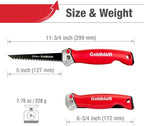Goldblatt Folding Drywall Saw, Jab Saw, Hand Saws with Soft Grip Handle, Sheetrock Saws for Wallboard, Drywall, Plywood and PVC