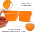 42 Pack Tool Box Organizer Tool Tray Dividers, Rolling Tool Chest Cart Cabinet Workbench Desk Drawer Organization and Storage for Hardware, Parts, Screws, Nuts, Small Tools Organization(Orange)