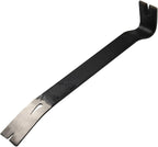 KSEIBI 285150 Hand Wonder Crow Bar Tool, Steel Nail Puller Paint Lid Lifter Trim Small Flat Pry Bar 15" inch for Prying, Scraping, Lifting, Pulling, Utility Claw Wonderbar