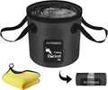 AUTODECO Collapsible Bucket 5 Gallon Container Folding Water Bucket Portable Wash Basin 20L
