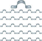 1" 25PCS Zinc-Plated Steel Pipe Clamps, Conduit Clamps, U Bracket Tube Clips, for EMT Conduit Installations