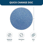 Benchmark Abrasives 3 Inch Sanding Discs Quick Change Zirconia Sanding Discs, Drill & Die Grinder Sanding Disc - Deburring Polishing Rust Remover for Metal Paint Stripper (25 Pack), 24 Grit