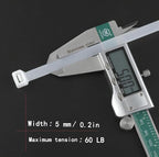 zip ties 14 inch white Cable ties wraps 100 pcs/Pack outdoor use Long plastic ties with 60 Pounds tensile