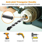 Masonry Drill Bit Set & Carbide Drill Bits, Extension Professional Drill Bit Set (11PCS) for Glass/Brick/Plastic/Cement/Wood/Tile/Etc, Industrial Strength Carbide Drill Bit Tip, 1/8"-1/2" by TITGGI