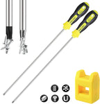 Extra Long Torx Screwdrivers Set, length 12-inch T10-T30, plus Long star Screwdrivers, Setwith Magnetizer/Demagnetizer Tool 6-Piece