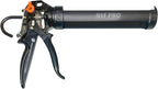 AWF PRO 10 oz Dual Thrust Caulk Gun - 25:1 or 12:1 Thrust Ratio, Dripless, Rotating Barrel, Comfort Grip, with Built-In Puncture Tool