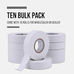 Lichamp 10-Pack White Electrical Tape Waterproof, 3/4 in x 66ft, Industrial Grade UL/CSA Listed High Temp Electrical Tape Electric Super Vinyl