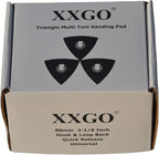 XXGO 3 Pcs 3-1/8 Inch 80mm Triangular Hook & Loop Oscillating Multi Tool Sanding Pads No.XG5508