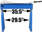 Erie Tools Manual Guillotine Shear 32" x 16 Gauge Sheet Metal Plate Cutting Cutter w/Stand
