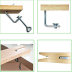 Bench Pin Clamp Set V-Slot for Workbench Wooden Jewelry Making Tool JZ-V-1
