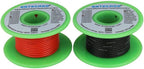 BNTECHGO 20 Gauge Silicone Wire Spool red 25ft and Black 25ft Flexible 20 AWG Stranded Tinned Copper Wire