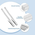 uxcell 6Pcs Square Steel Key Stock, 1/2" x 1/2" x 12" Cold-Drawn 45# Steel Bars Precision Key Stock for Gearbox Coupling, Silver Tone