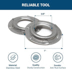 Benchmark Abrasives 5/8"- 1" Adapter Buffing Wheel Flange Adapter for Bench Grinder Arbor Washer, for Polishing Finishing Rust Paint Removal (Set of 2)(5/8"- 1")