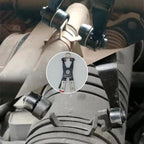 JANNO 4PCS Hose Clamp Pliers Set, Car Fuel Oil Water Hose Clamp Tool, Long Reach Wire Spring Pliers Remover Vice Grip for Automotive Coolant Radiator Heater