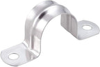50 Pcs 3/4inch Rigid Pipe Strap,Two Hole Stainless Steel Strap U Bracket, Widened Tube Strap Tension Clip Assortment Kit Heavy Duty Pipe Clamp（25mm）