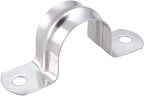 100 Pcs 3/4inch Rigid Pipe Strap,Two Hole Stainless Steel Strap U Bracket, Widened Tube Strap Tension Clip Assortment Kit Heavy Duty Pipe Clamp for Pipe Fixing（25mm）