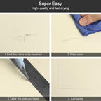 Leather Repair Patch Kit – 17x79 Inch Instant Repair for Scratches, Cracks & Peels on Furniture, Couch, Sofa, Car Seats, Handbags, Cabinets – Heavy-Duty Adhesive Leather Repair Tape (Beige)