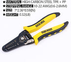 DOWELL 10-22 AWG Wire Stripping Tool Wire Stripper Cutter Pliers Tool Multi-Function Hand Tool for Electrician 2-Piece