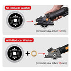 DT-DIATOOL Diamond Tile Blade 3-3/8" (85mm) Cutting Porcelain Tile Ceramic Marble Granite Circular Saw Blade with X Mesh Segment Arbor 10mm-15mm Pack of 5