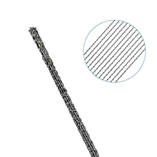 Scroll Saw Blade, 12 Pcs Spiral Scroll Saw Blades for Wood Metal Plastic Cutting Sawing Carve (#4)