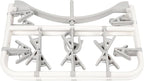 Clothes Drying Racks Foldable Clip Hangers Drip Hanger Plastic with 20 Drying Clips (Light Grey-Rectangle)