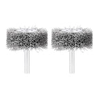 dophee 2Pcs 2 Inch Wire Wheel Brush for Drill Attachment 0.0118" Coarse Crimped Carbon Steel Wire 1/4 Inch Round Shank Wire Wheel Brush for Rust Corrosion Paint Removal