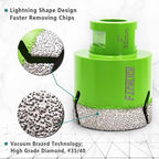 Diamond Core Drill Bit,2pcs Diameter 2 inch 50mm Thread 5/8-11,Vacuum Brazed Dry Wet Hole Saw for Porcelain Tile,Granite,Marble,Concrete,Masonry,Brick