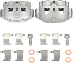 SCITOO Front Brake Calipers With Bracket 18B5303 18B5302 Compatible For Chevy Silverado 2500 HD/Silverado 3500 HD, For Chevy Suburban 3500 HD 16-17, For GMC Sierra 2500 HD/Sierra 3500 HD 11-17