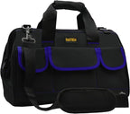 18 Inch Tool Bag,Waterproof Wide Mouth Tool Kit Heavy Duty Tool Bag Organizer, Tool Storage Package For Men/Women (18IN Blue)