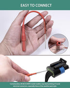 2 PCS Silicon Flexible Spoon Back Probes, Back Probe Pins Automotive Compatible with 4mm Banana Plug Test Leads