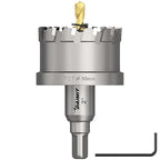 DAIMIT Hole Saw for Metal - Tungsten Carbide Tipped 1-31/32" Inch(50mm) Hole Cutter with Pilot Drill Bits for Stainless Steel, Iron, Copper, Brass - Heave Duty Hole Saw for High Precision Cutting