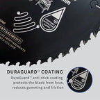 12-Inch 60-Tooth Professional Finish ATB Saw Blade with DuraGuard Anti-Stick for Miter and Table Saws (DF1200SP60)
