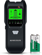 Stud Finder Wall Scanner - 5 in 1 Electronic Stud Detector with Upgraded Smart Sensor, Audio Alarm and HD LCD Display for the Center and Edge of Wood, AC Wire, Metal and Studs Detection(Frosted Black)
