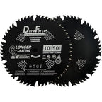 10 Inch 50 Tooth ATB Saw Blade with 5/8 Inch Arbor & DuraGuard Anti-Stick Coating for Miter Saws and Table Saws (DF1000SP50)